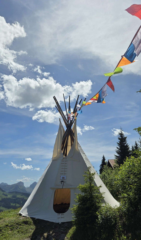 Tipi-Aufbau
